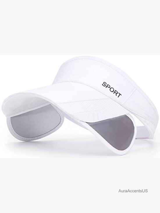 Retractable Brim Sport Visor Hat with Ponytail Hole UPF 50+ main image 4